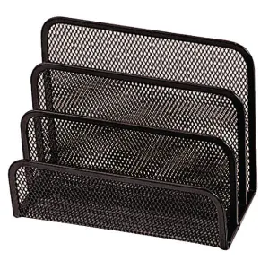 Q-Connect Black Mesh Letter Sorter KF00876