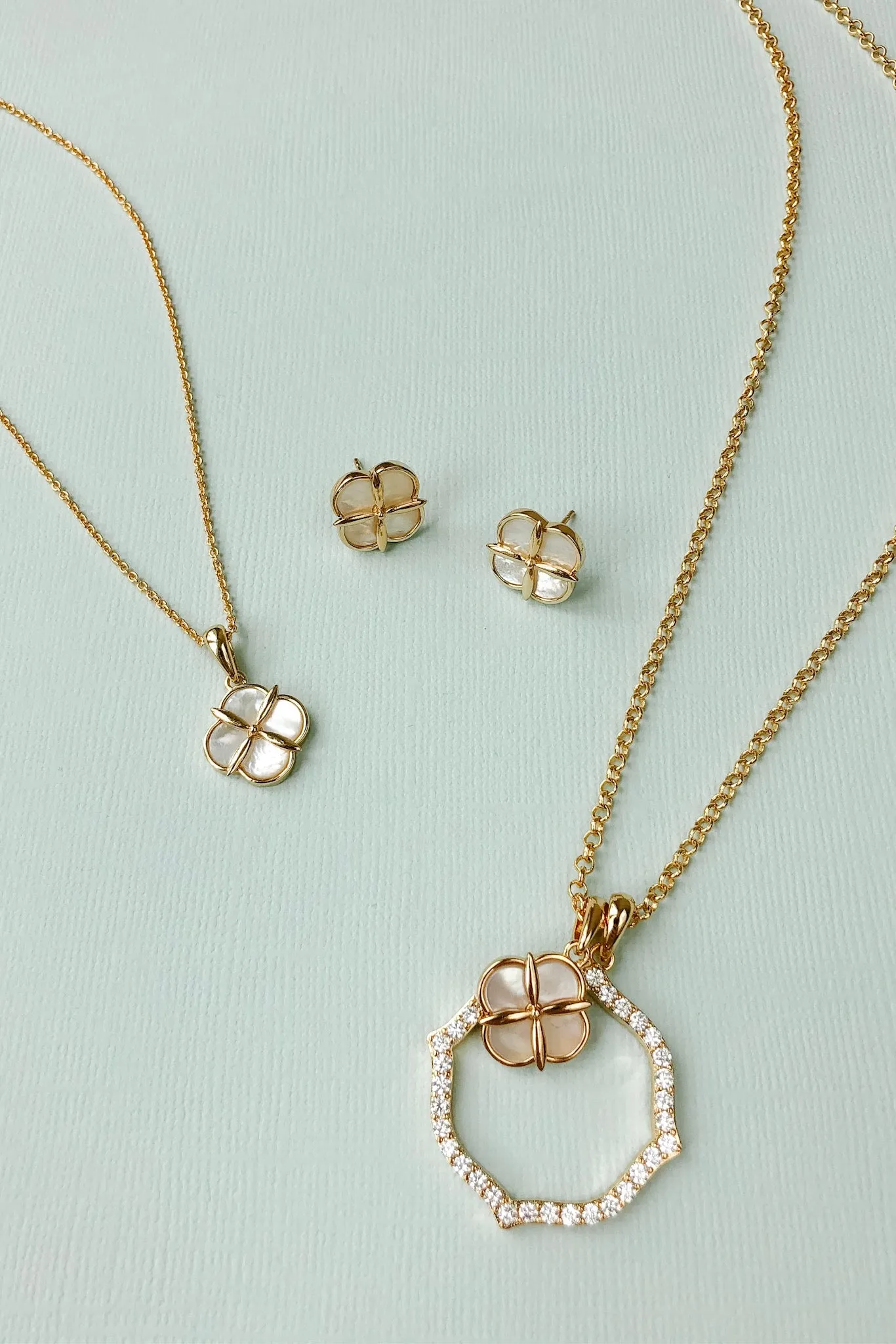 Quatrefoil Stud Earrings