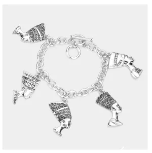 QUEEN NEFERTITI CHARM BRACELET