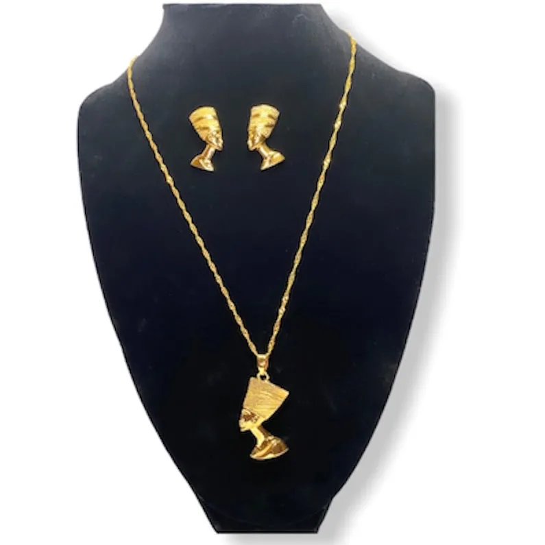 QUEEN NEFERTITI NECKLACE SET