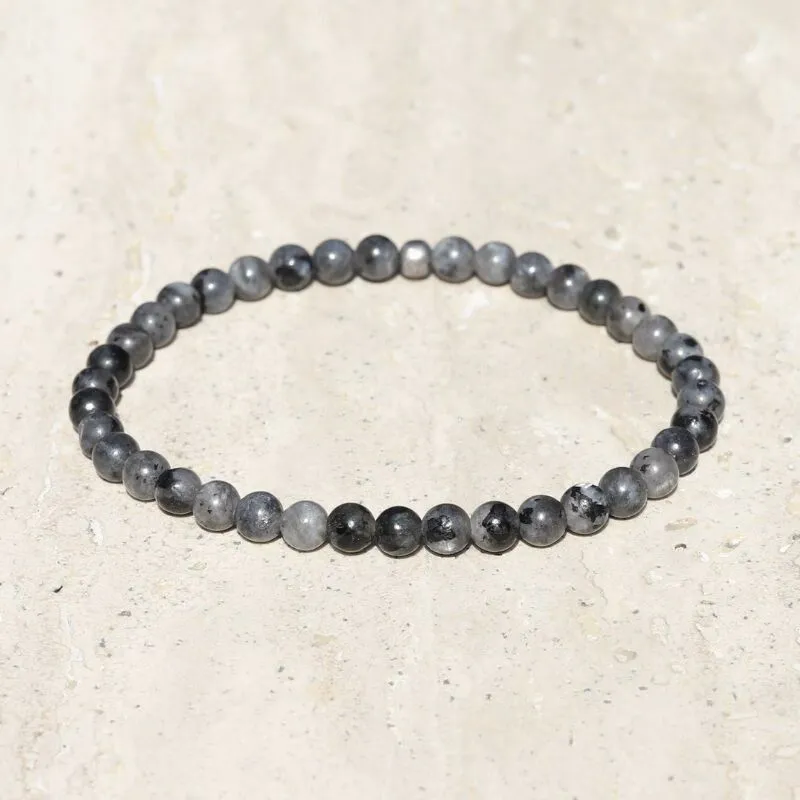 "Grounding" Larvikite Delicate Bracelet