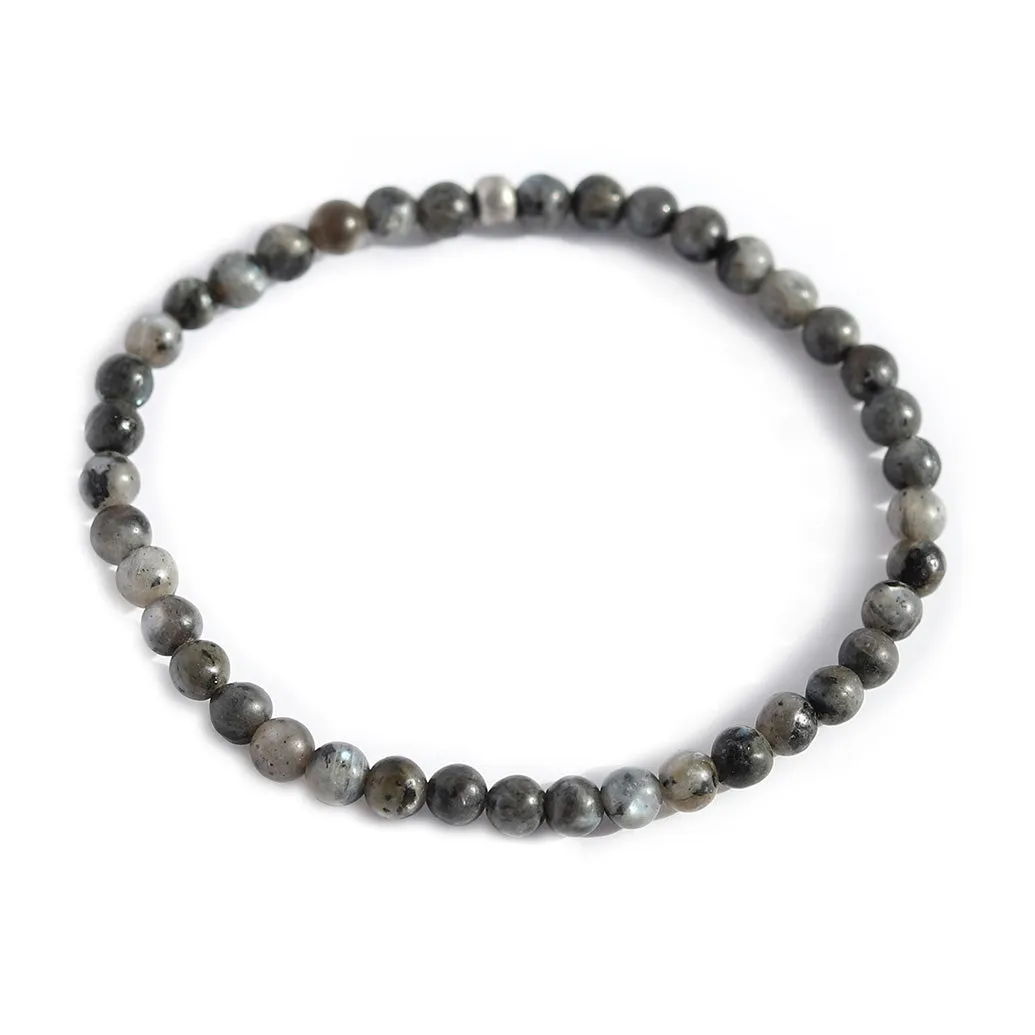 "Grounding" Larvikite Delicate Bracelet