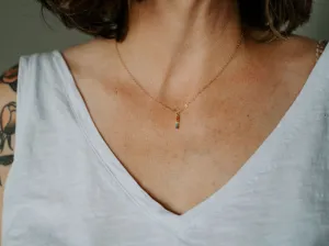 Rainbow Bar Necklace