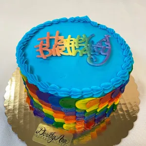 Rainbow Scales Cake