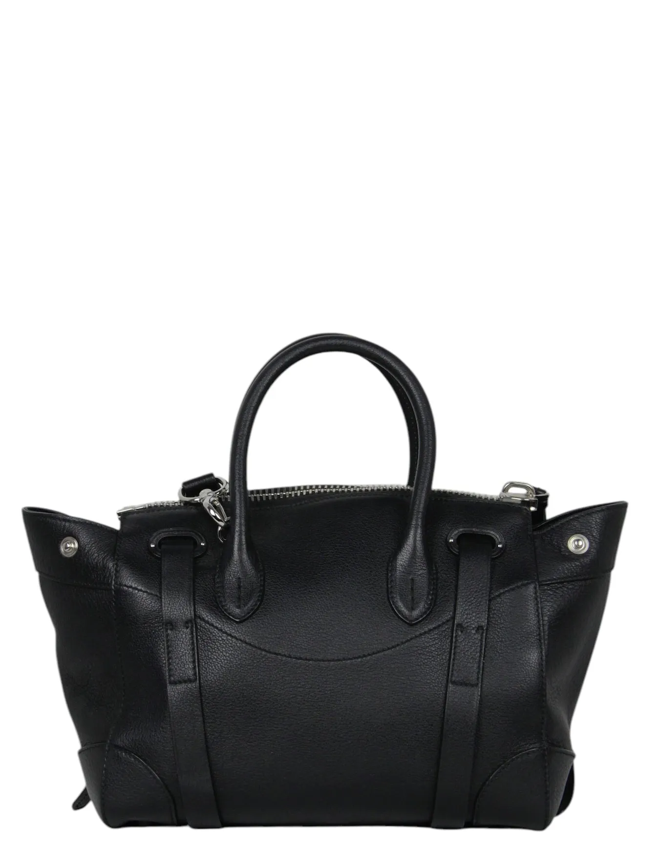Ralph Lauren Collection Black Leather Soft Ricky Zip 27