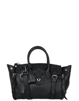 Ralph Lauren Collection Black Leather Soft Ricky Zip 27