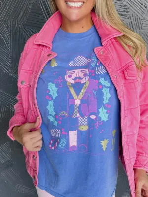 Restocked* Nutcracker Card Tee: Periwinkle