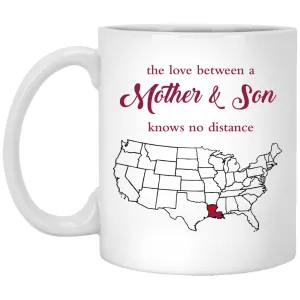 Rhode Island Louisiana The Love Between Mother And Son Mug