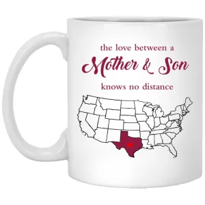 Rhode Island Texas The Love Between Mother And Son Mug