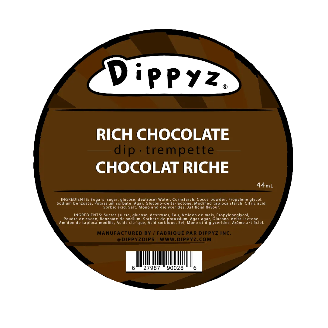 Rich Chocolate Dips (48 x 44ml) - Dippyz | Concession and Carnival Foodservice Supplies Canada