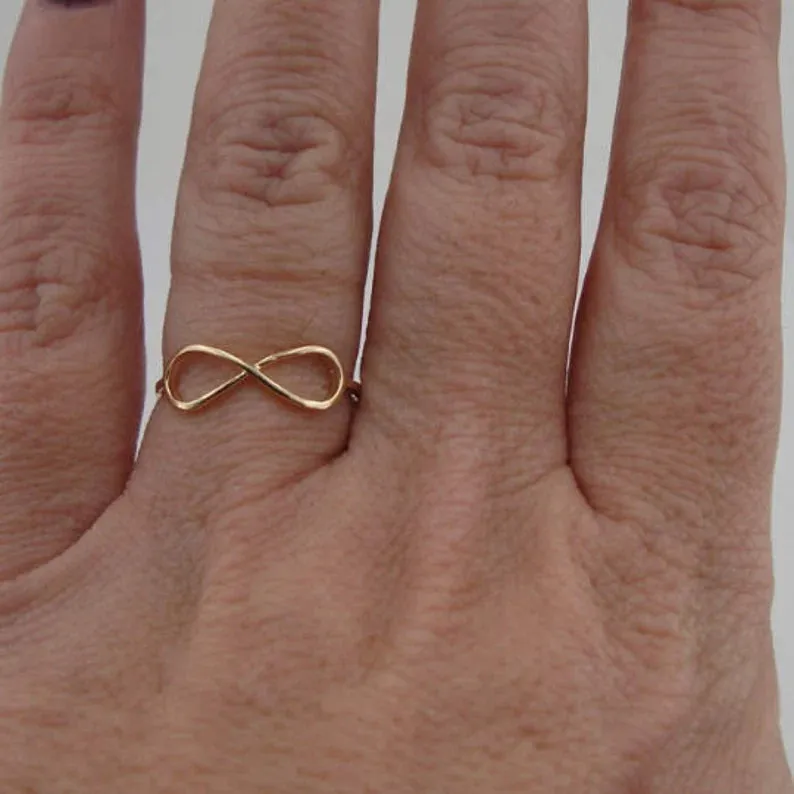 Ring 14k Yellow Gold filled size 5.5,6,7,7.5,8 Young Delicate Handmade Hadar Designers ()Y