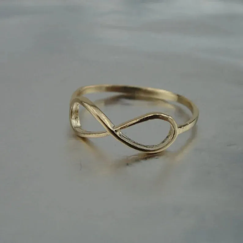 Ring 14k Yellow Gold filled size 5.5,6,7,7.5,8 Young Delicate Handmade Hadar Designers ()Y