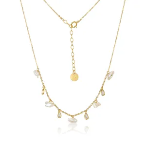 Rio Half Way Gold Necklace