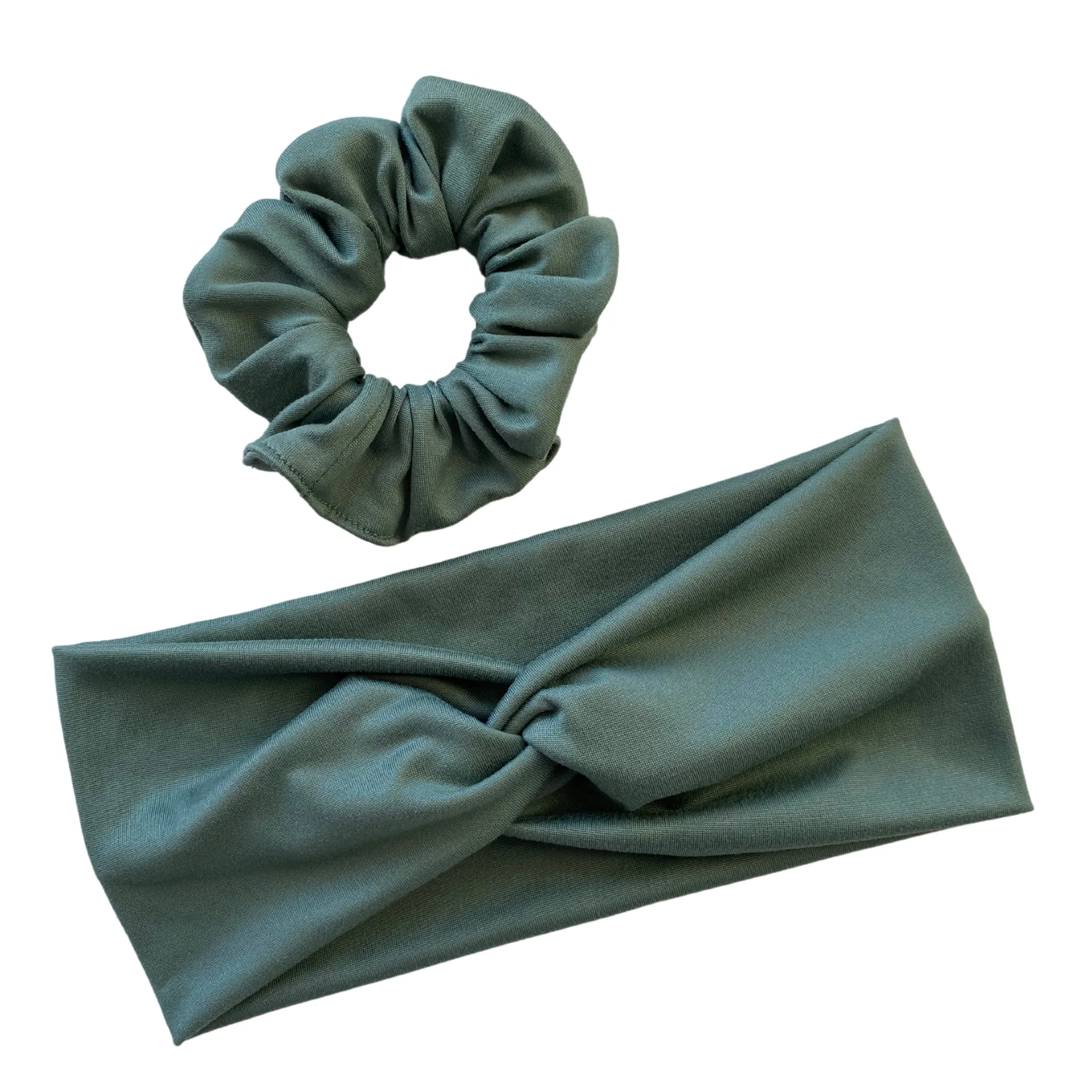 Sage Green Matte Faux Knot Headband