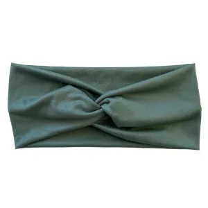 Sage Green Matte Faux Knot Headband