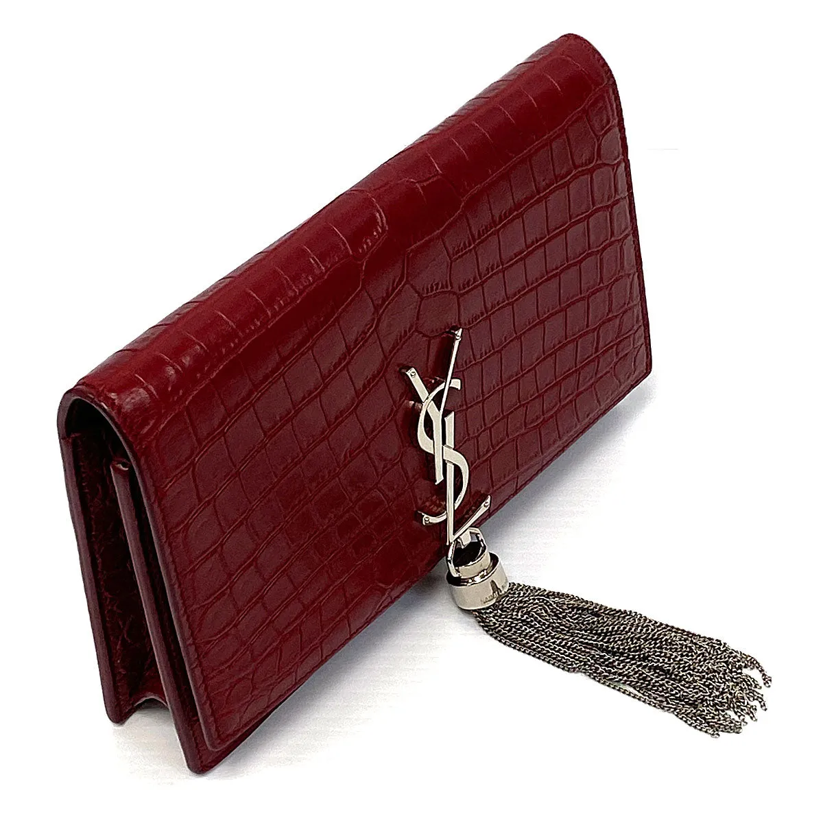 Saint Laurent Kate Chain Wallet with Tassel