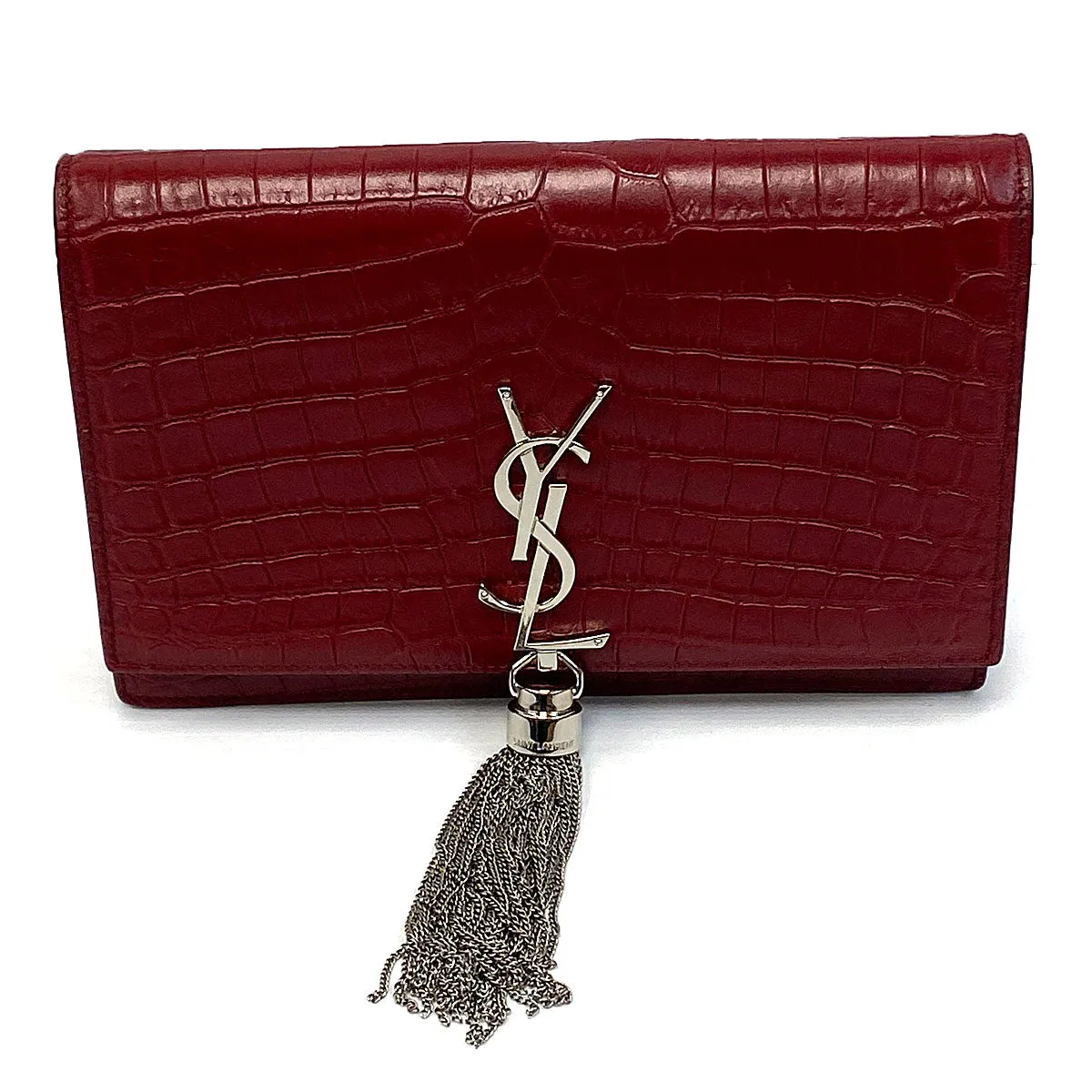 Saint Laurent Kate Chain Wallet with Tassel