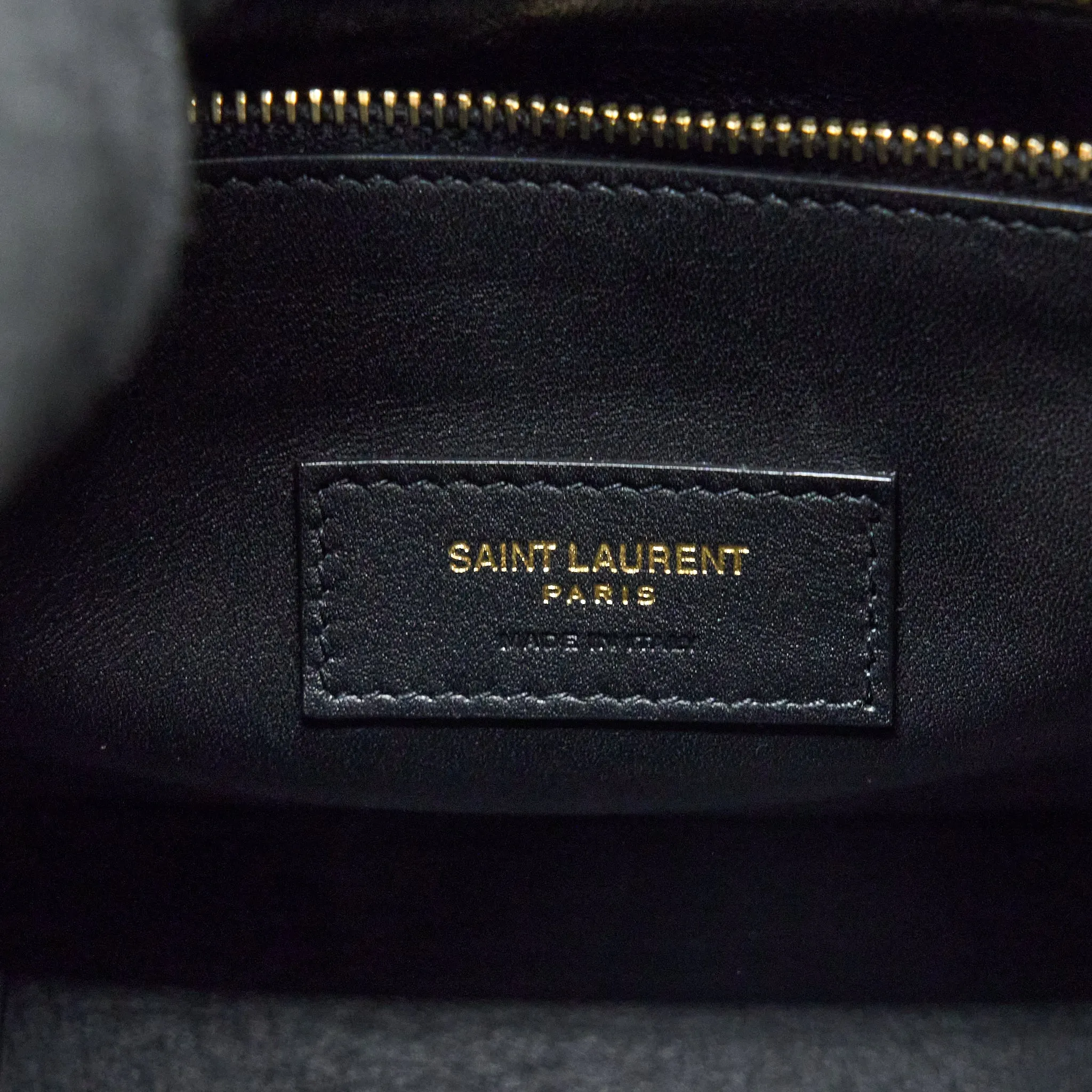 Saint laurent Le 5 A 7 Soft Small Bag in Smooth Calfskin Black Brushed GHW