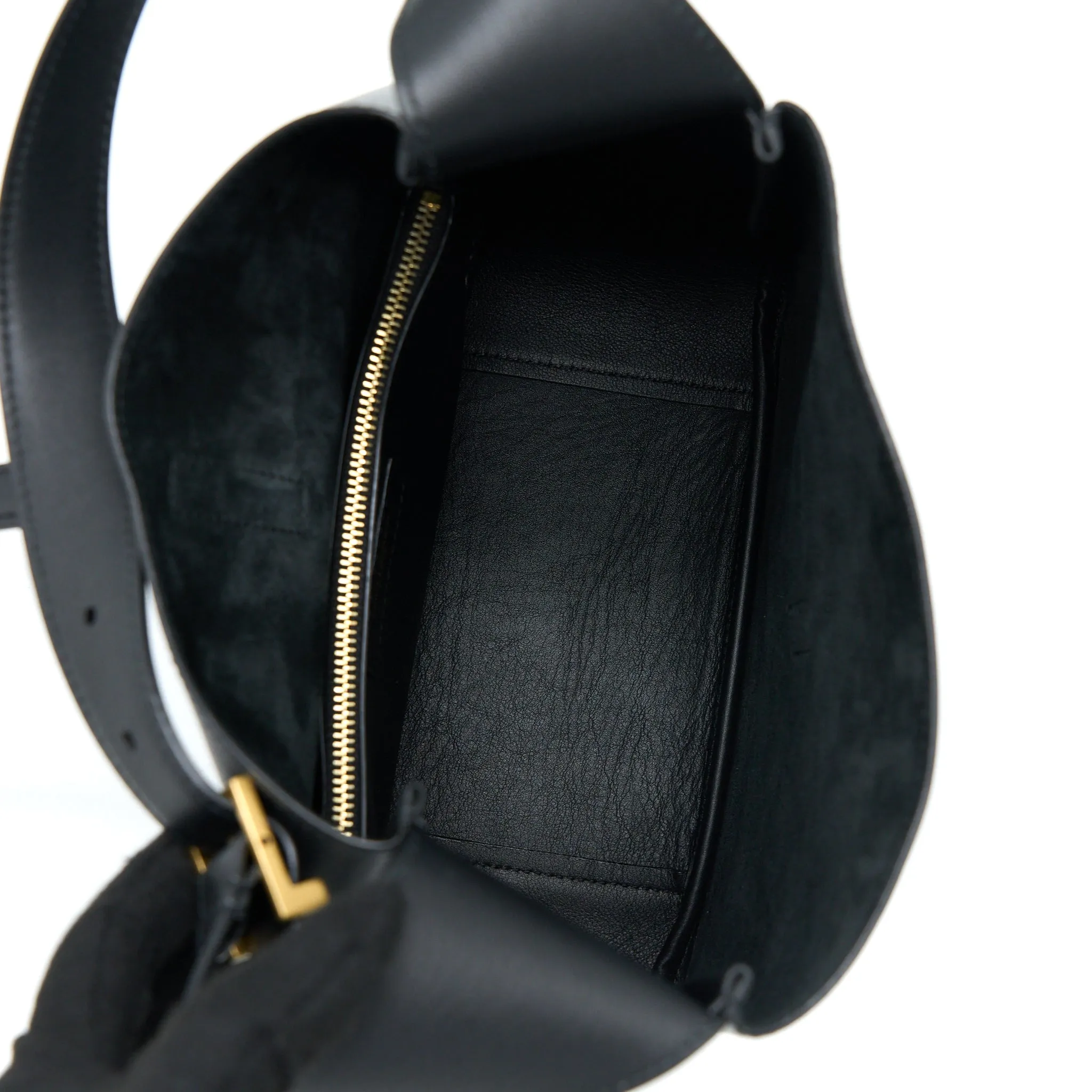 Saint laurent Le 5 A 7 Soft Small Bag in Smooth Calfskin Black Brushed GHW