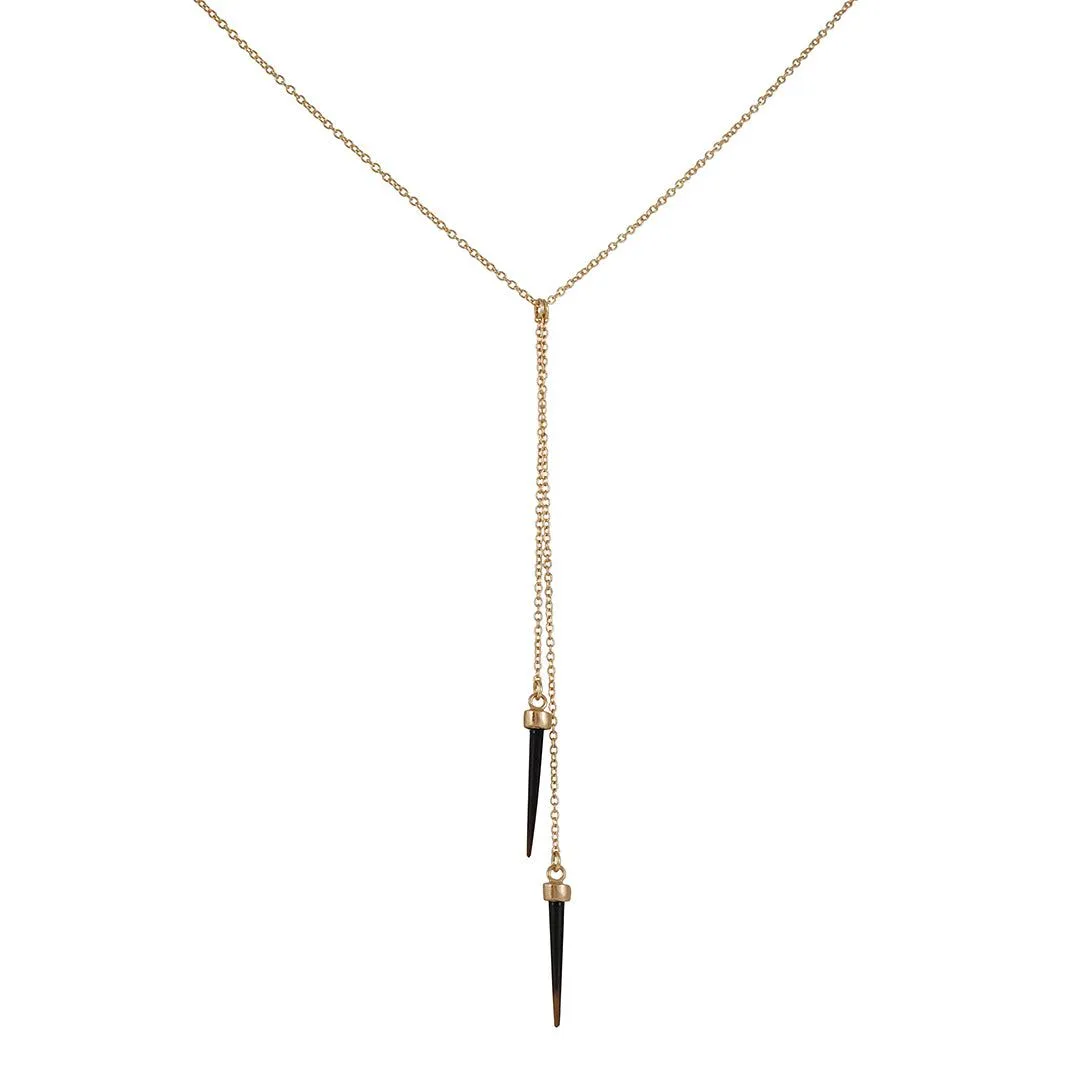 SALE - Double Quill Y Necklace