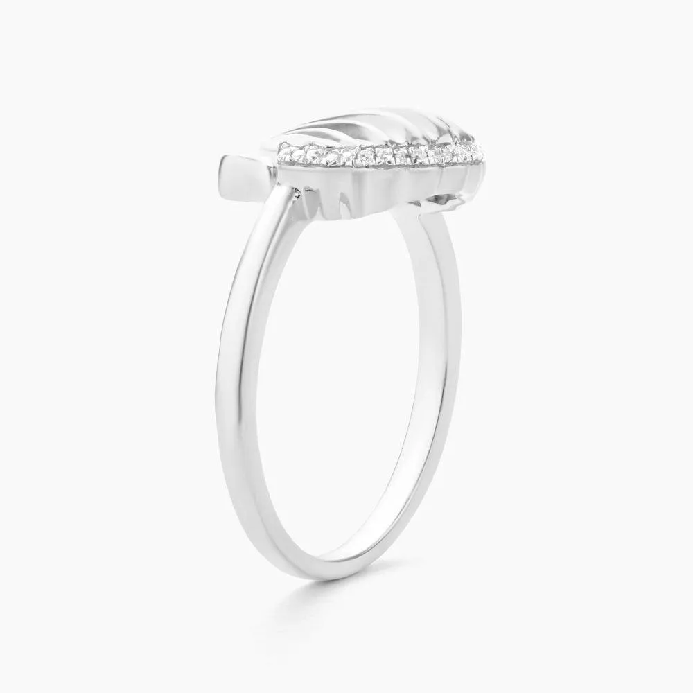 Sandy Seashell Statement Ring