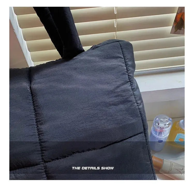 Sanrio Kuromi Puffer Shoulder Bag | Puffy Tote Bag