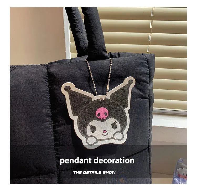 Sanrio Kuromi Puffer Shoulder Bag | Puffy Tote Bag