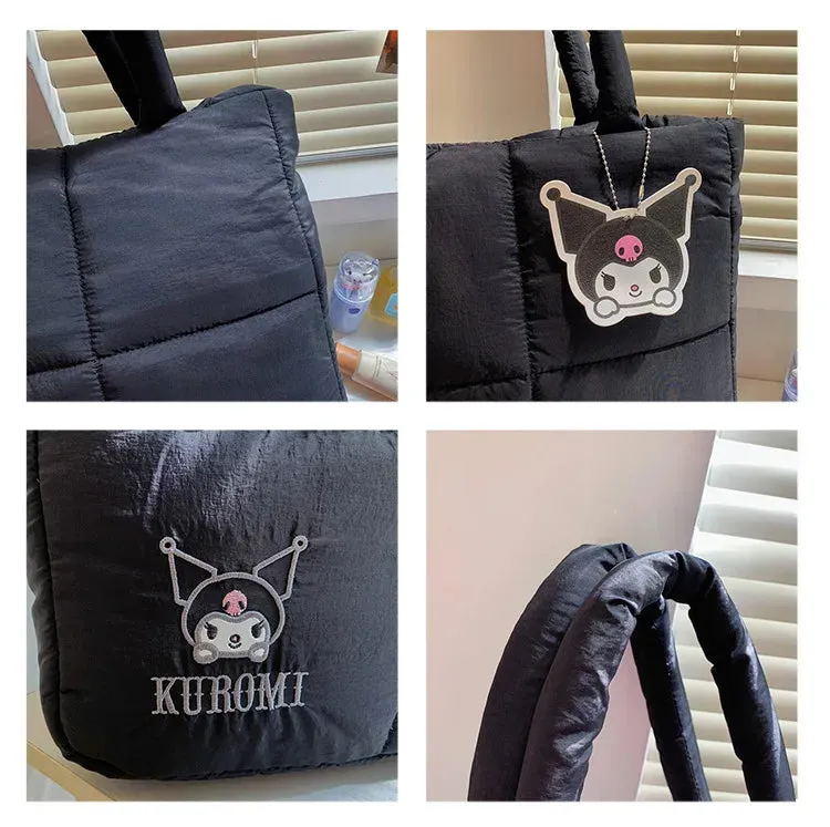Sanrio Kuromi Puffer Shoulder Bag | Puffy Tote Bag