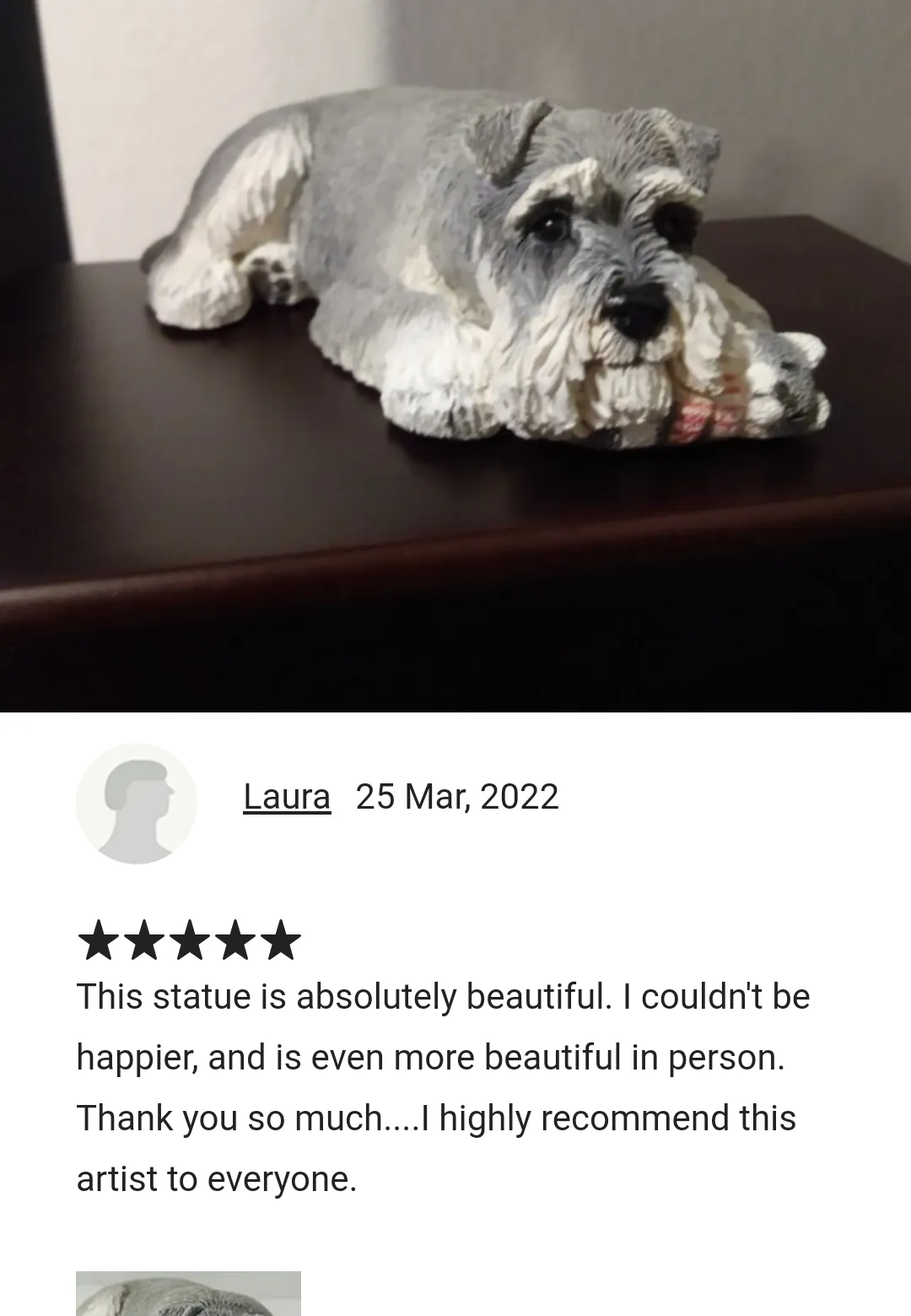Schnauzer Cremation Urn