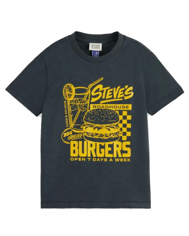 Scotch & Soda Roadhouse Burgers Graphic Tee