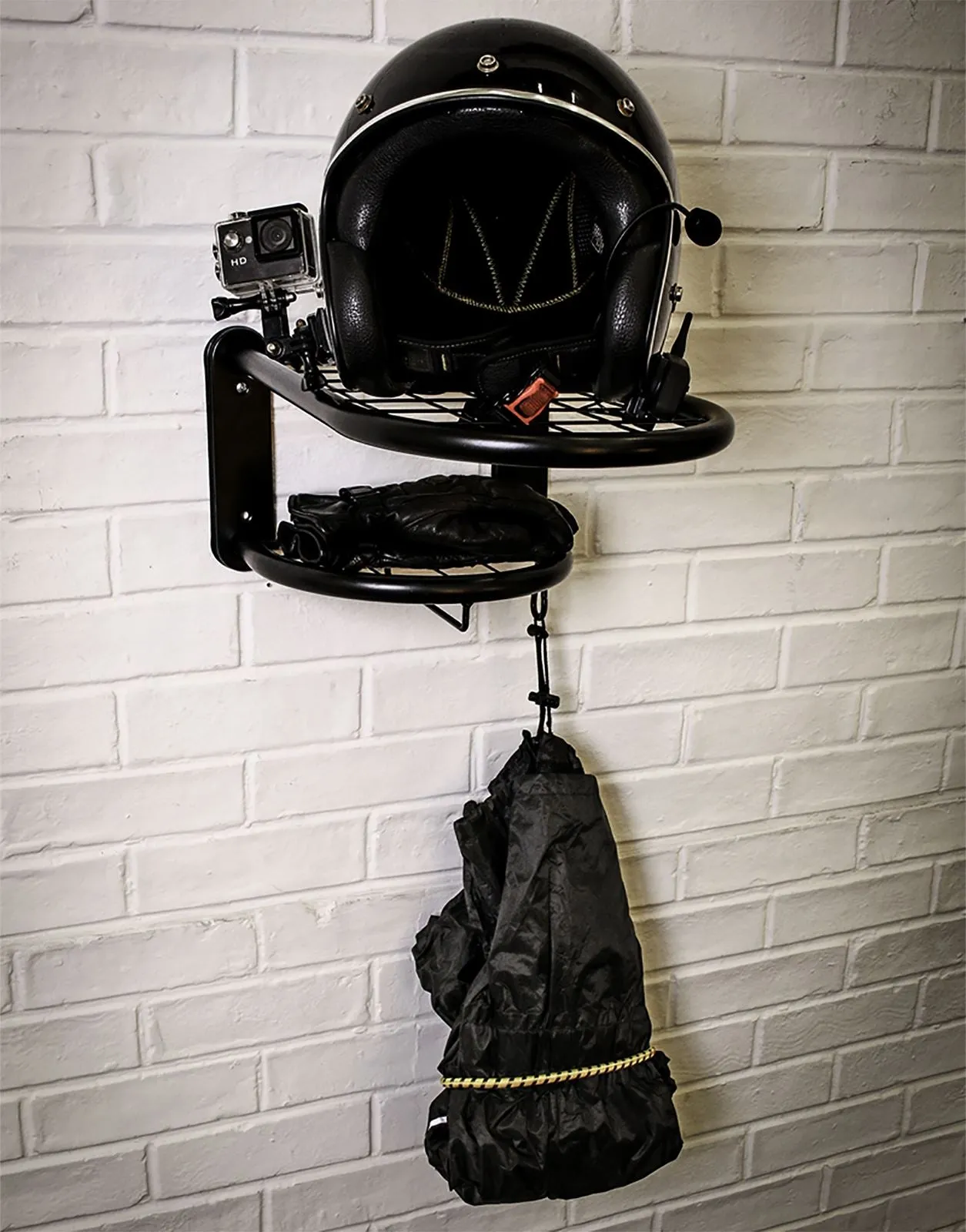 Sealey Motorcycle Helmet, Clothing and Gear Tidy Wall Mounted Shelf Rack 240mm x 405mm