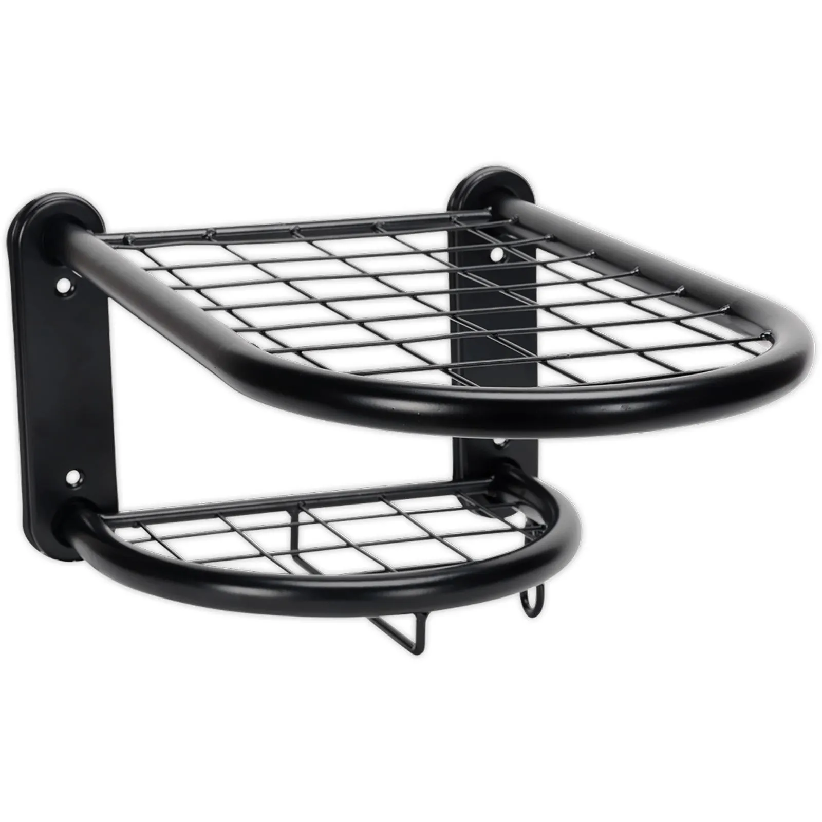 Sealey Motorcycle Helmet, Clothing and Gear Tidy Wall Mounted Shelf Rack 240mm x 405mm