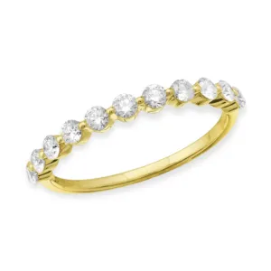 Shared Prong Diamond Ring