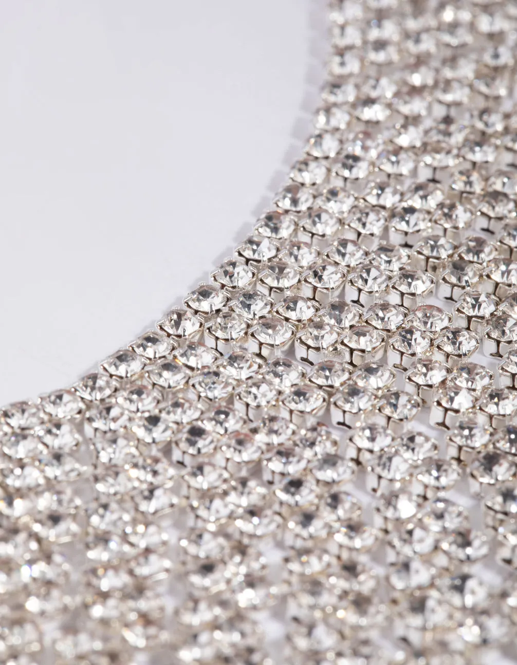 Silver Cup Chain Statement Necklace