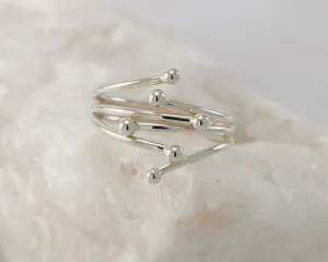 Silver Statement Wrap Ring