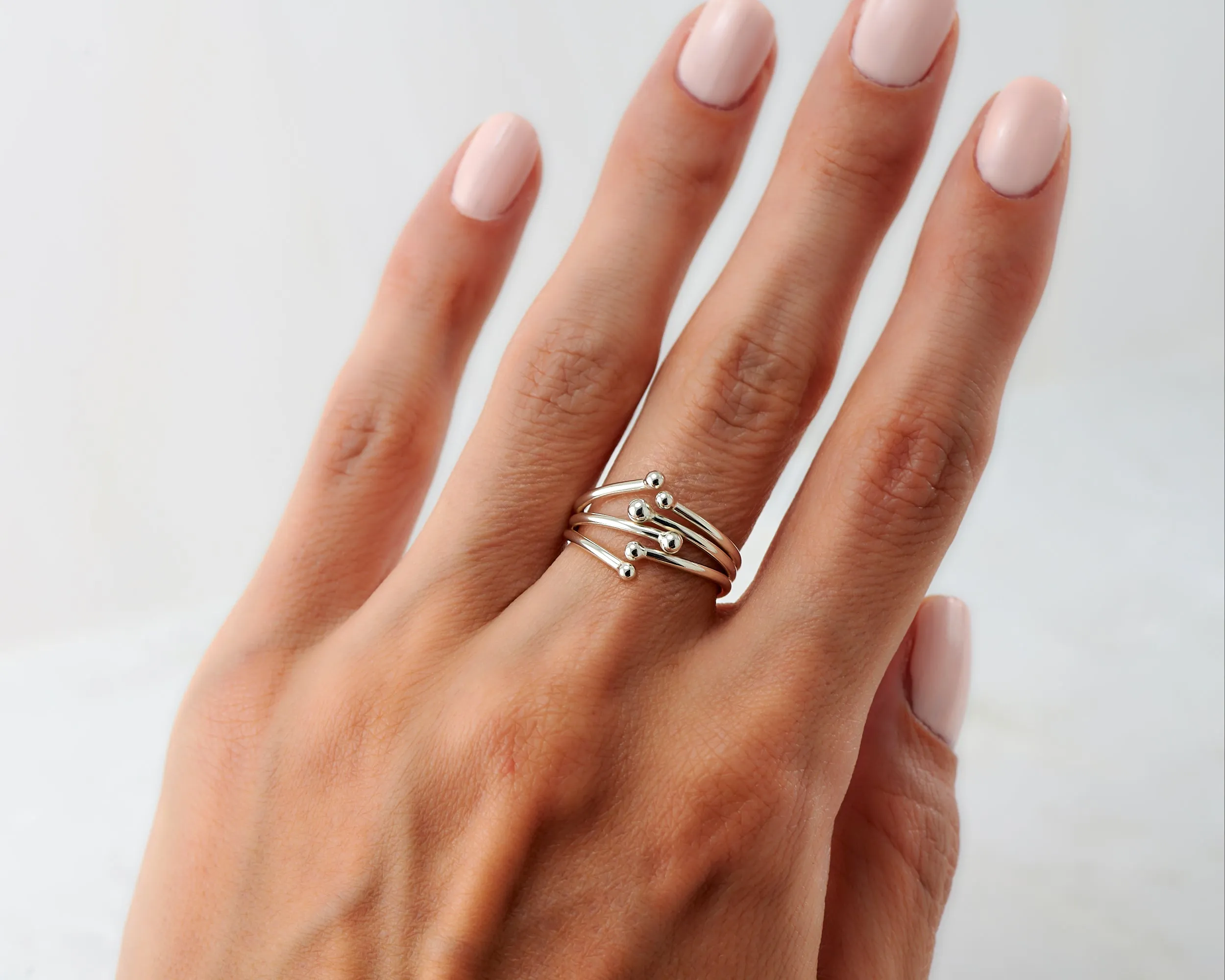 Silver Statement Wrap Ring