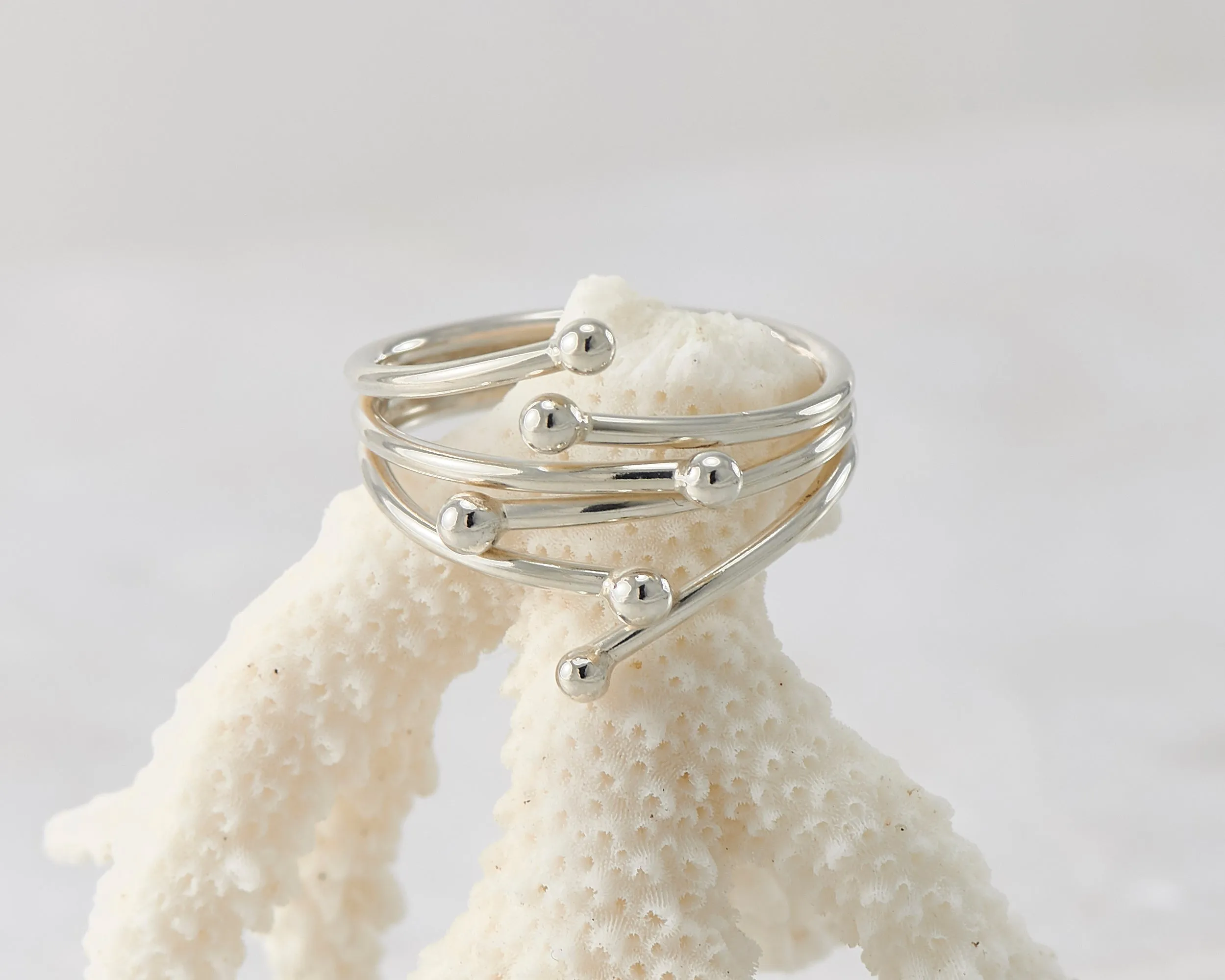 Silver Statement Wrap Ring