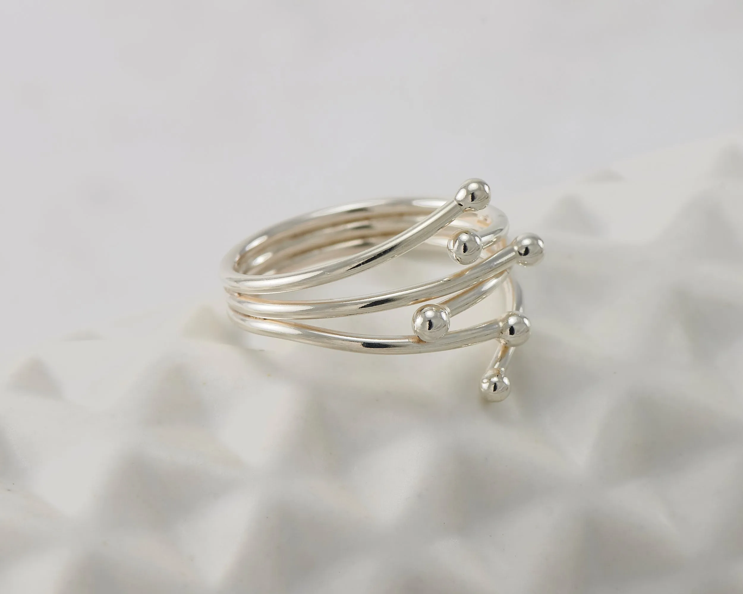 Silver Statement Wrap Ring