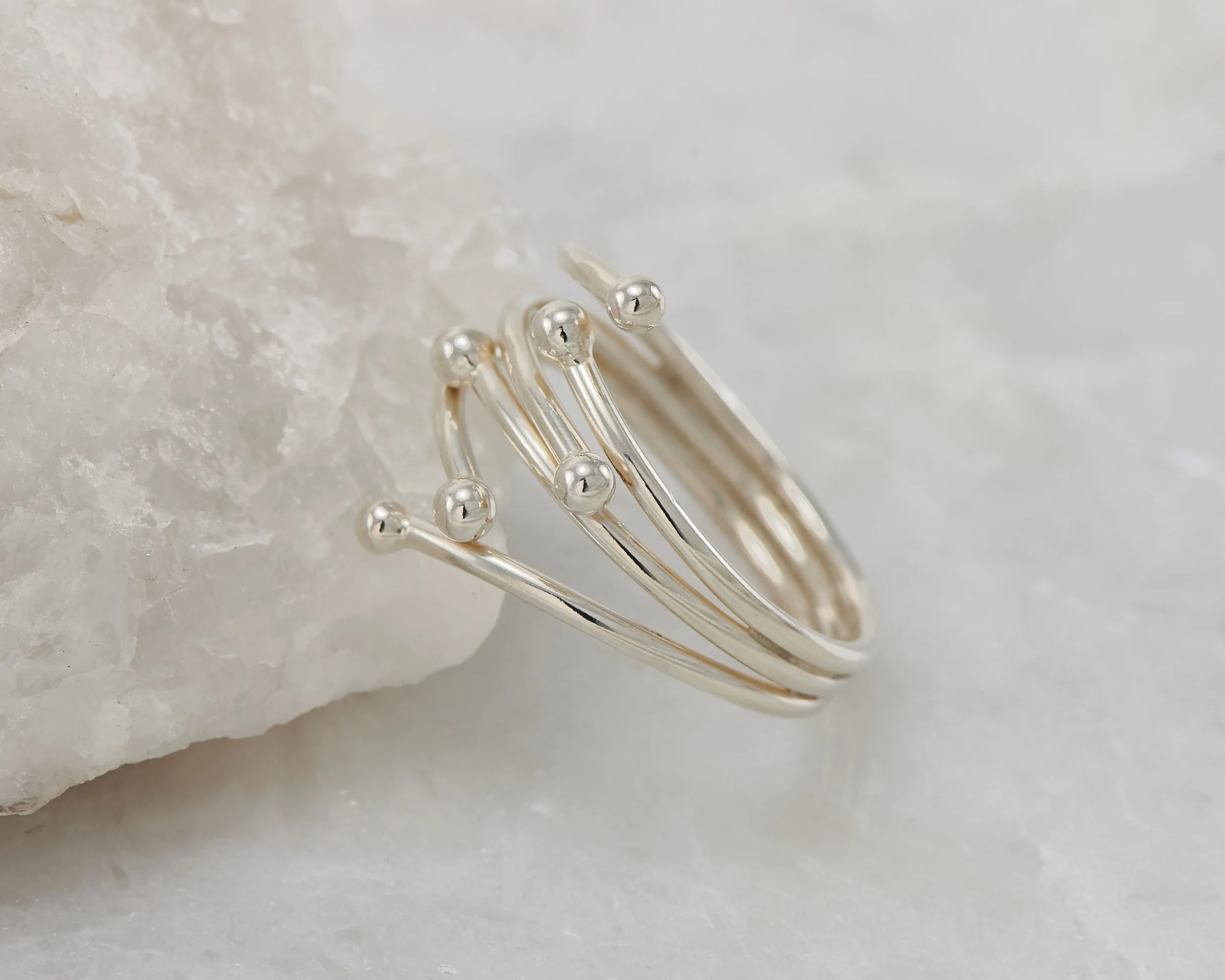 Silver Statement Wrap Ring