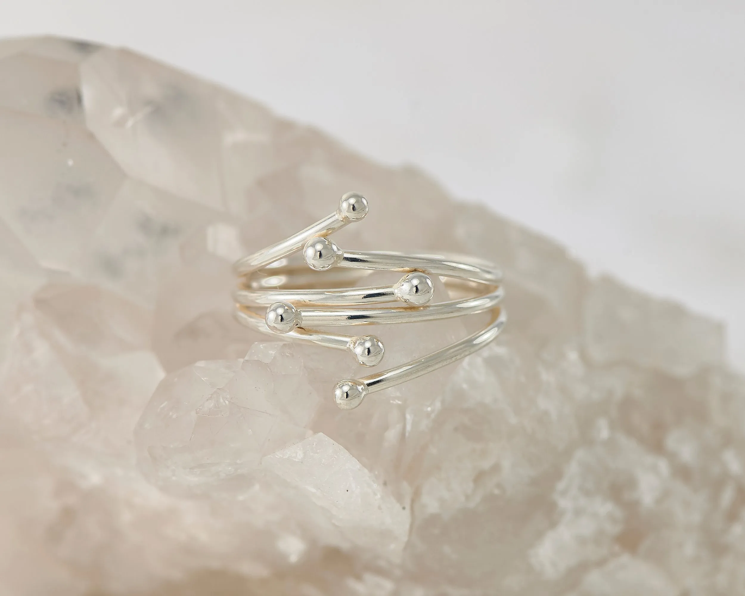 Silver Statement Wrap Ring
