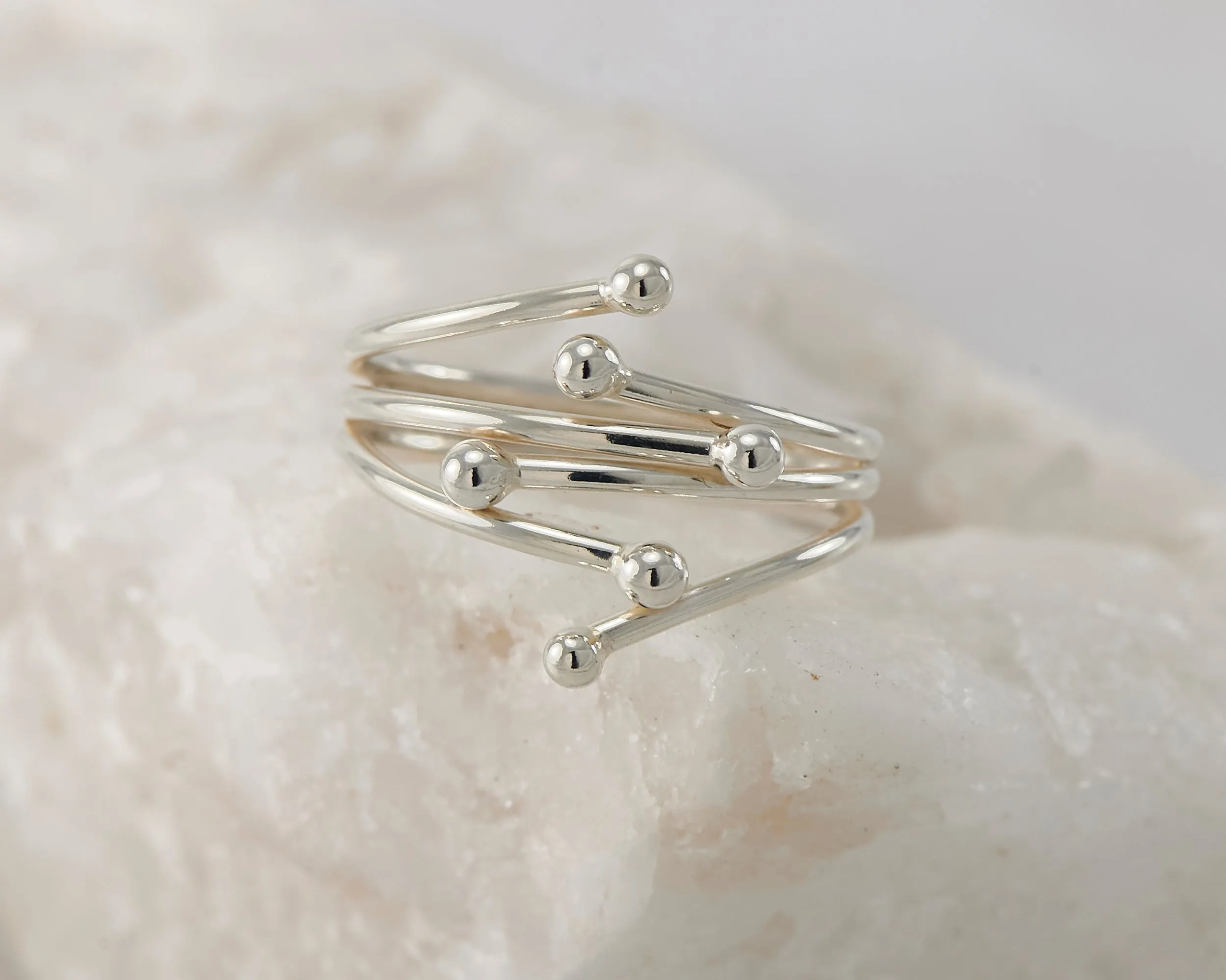 Silver Statement Wrap Ring