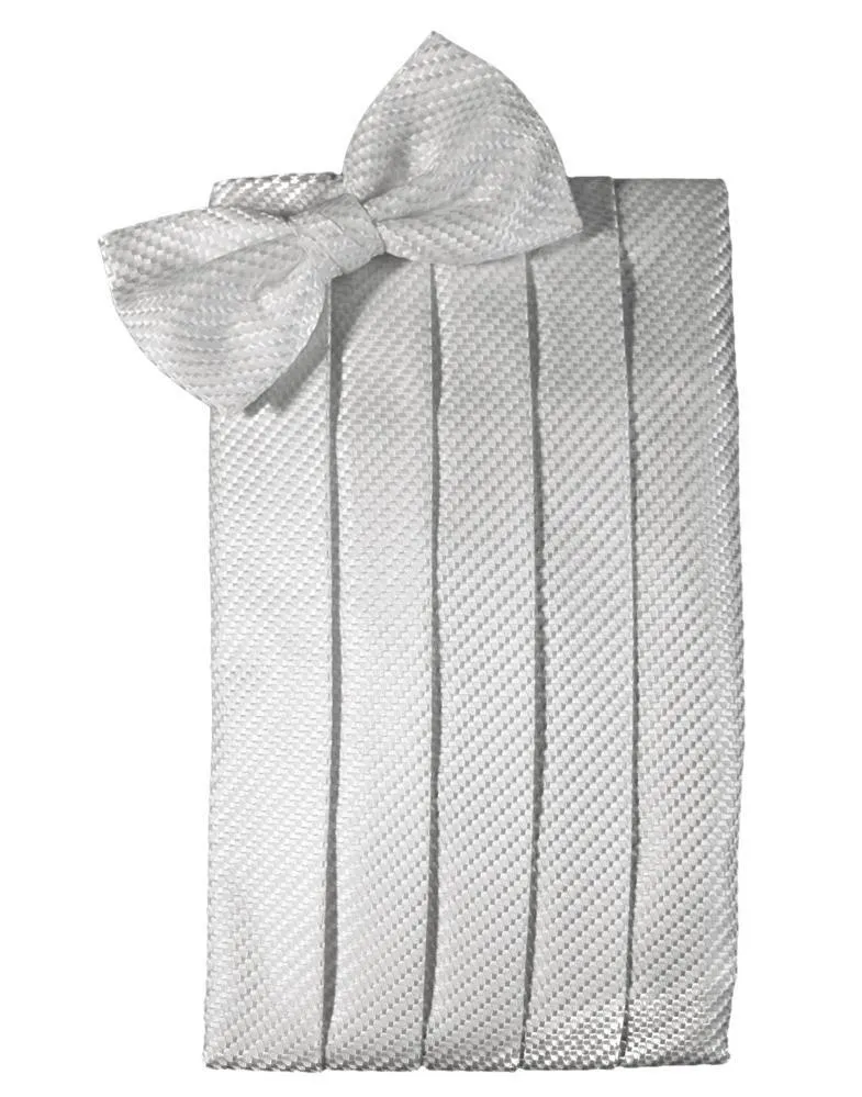 Silver Venetian Kids Cummerbund
