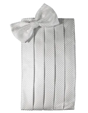 Silver Venetian Kids Cummerbund