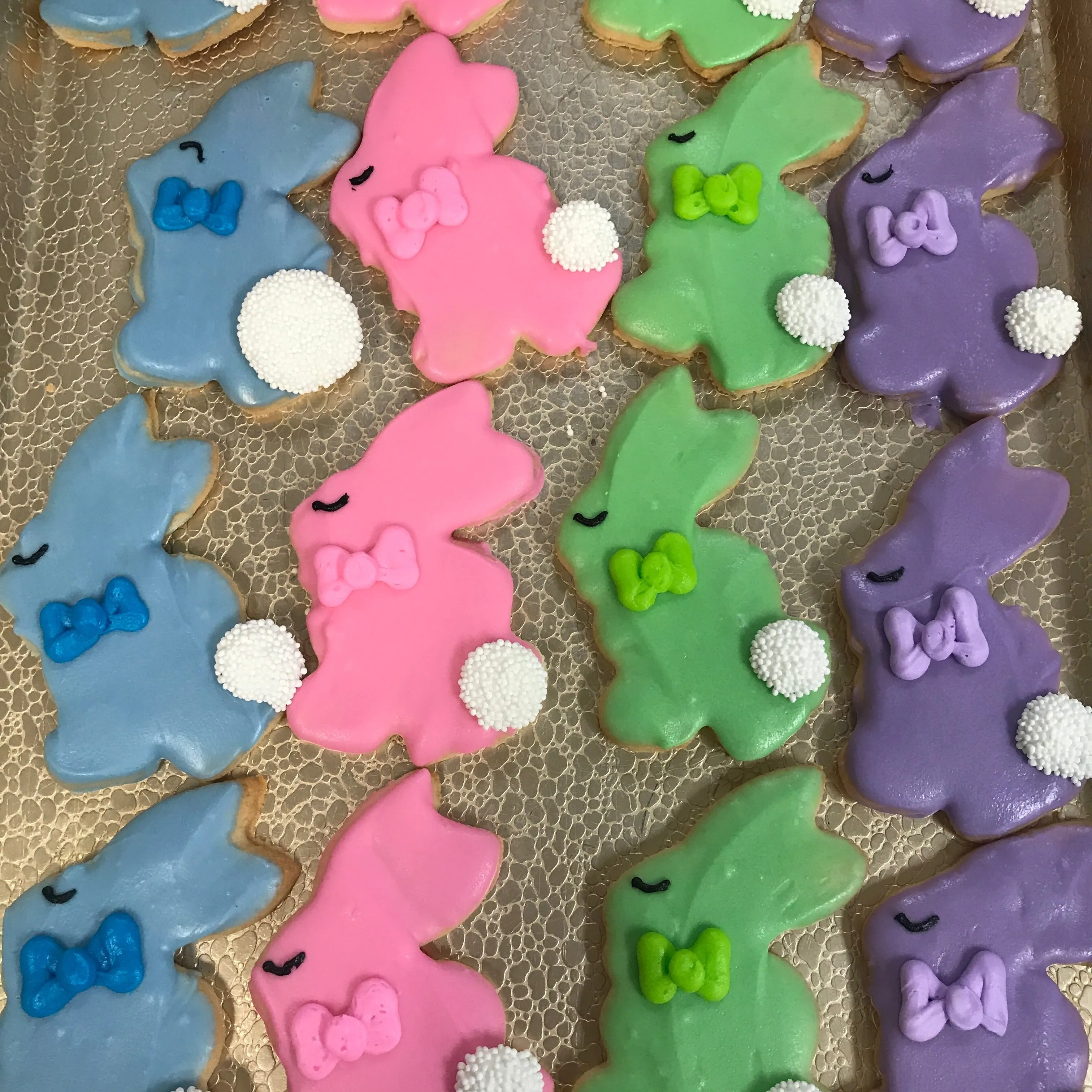 Sitting Bunny Decorated Cookie