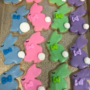 Sitting Bunny Decorated Cookie
