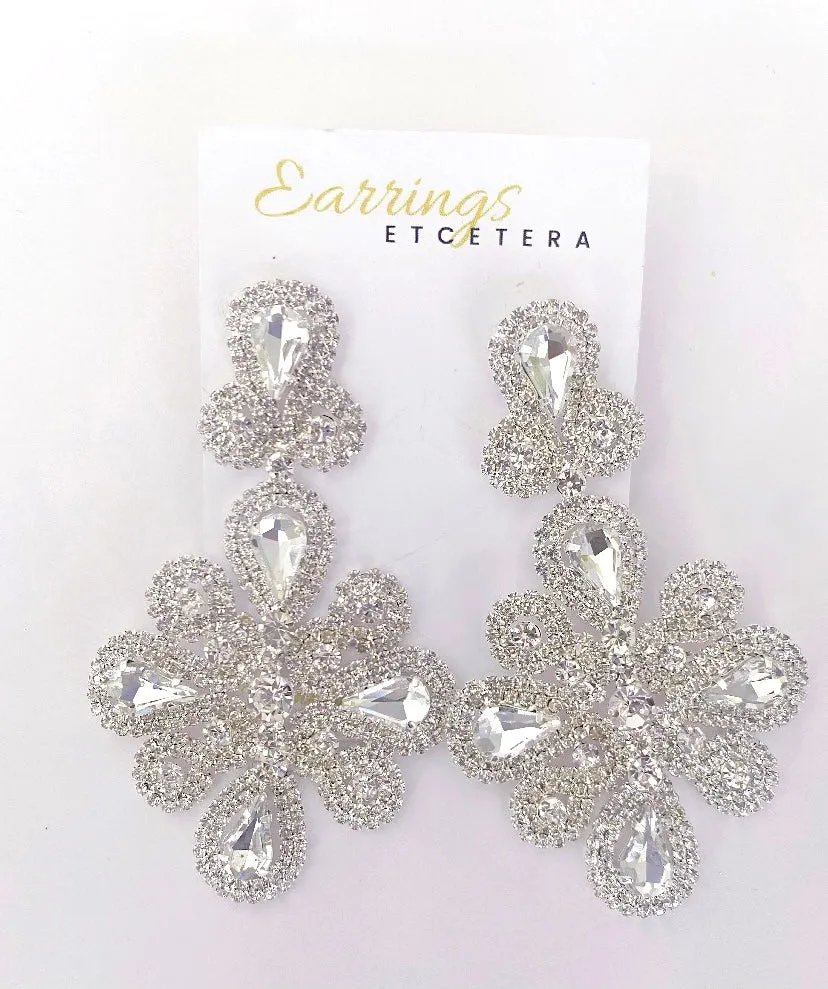 SNOWFLAKE STATEMENT EARRINGS