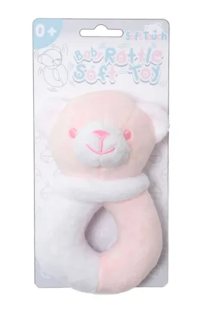 Soft Touch Baby Bear Ring Rattle 12cm