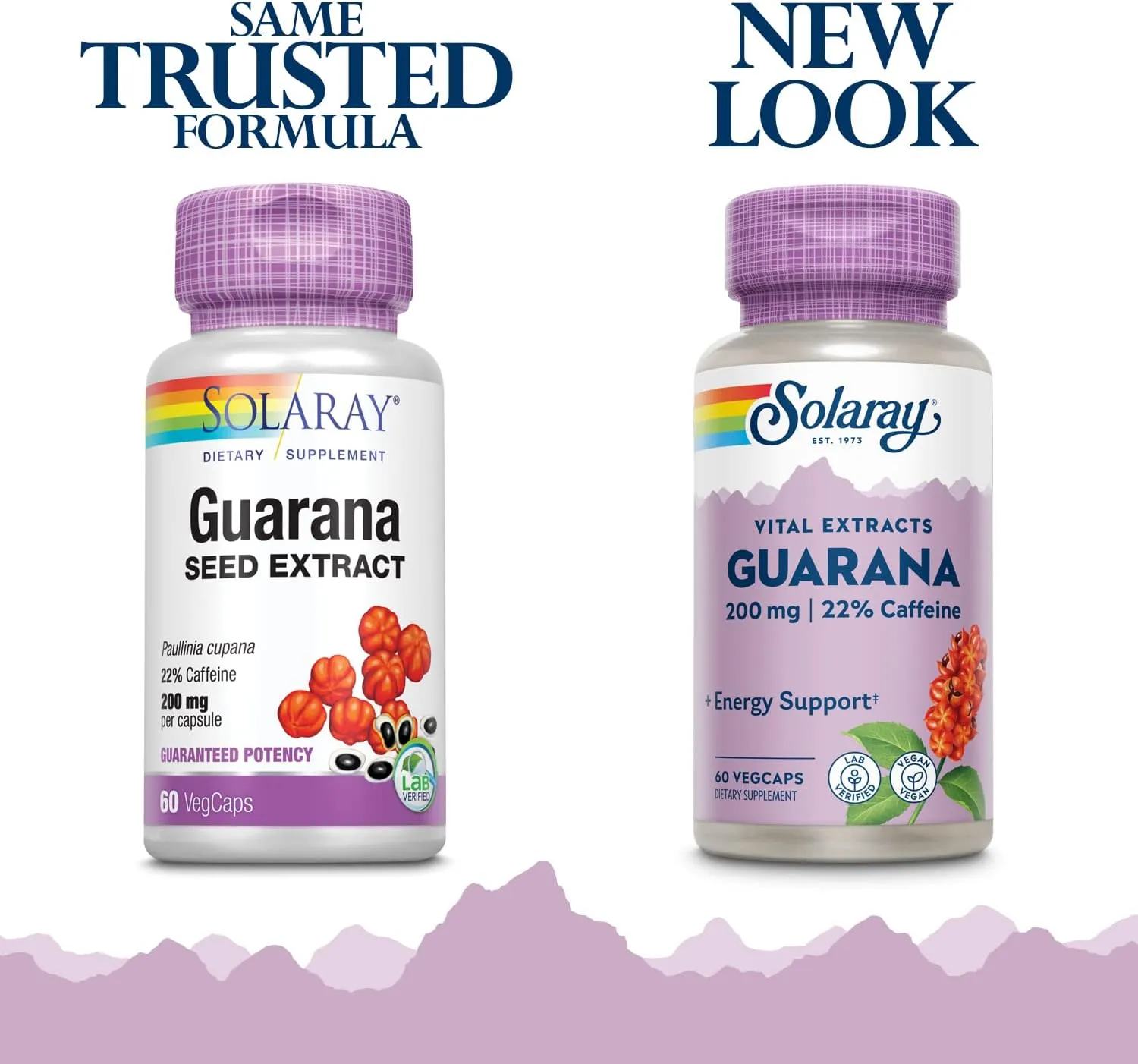 Solaray Guarana Seed Extract -- 200 Mg - 60 Vegetarian Capsules