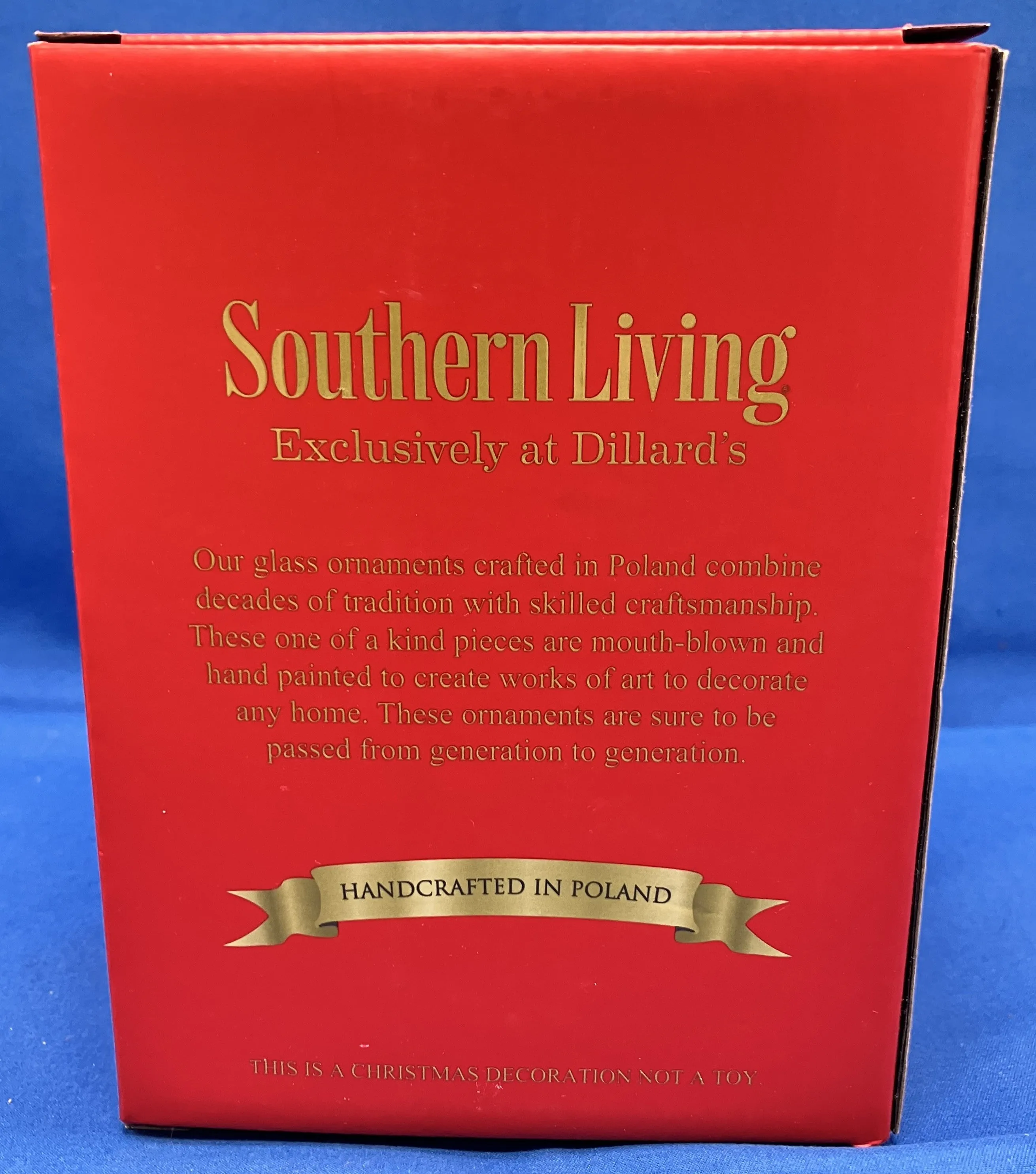 Southern Living Decorated Victorian Home Ornament made in Poland NEW