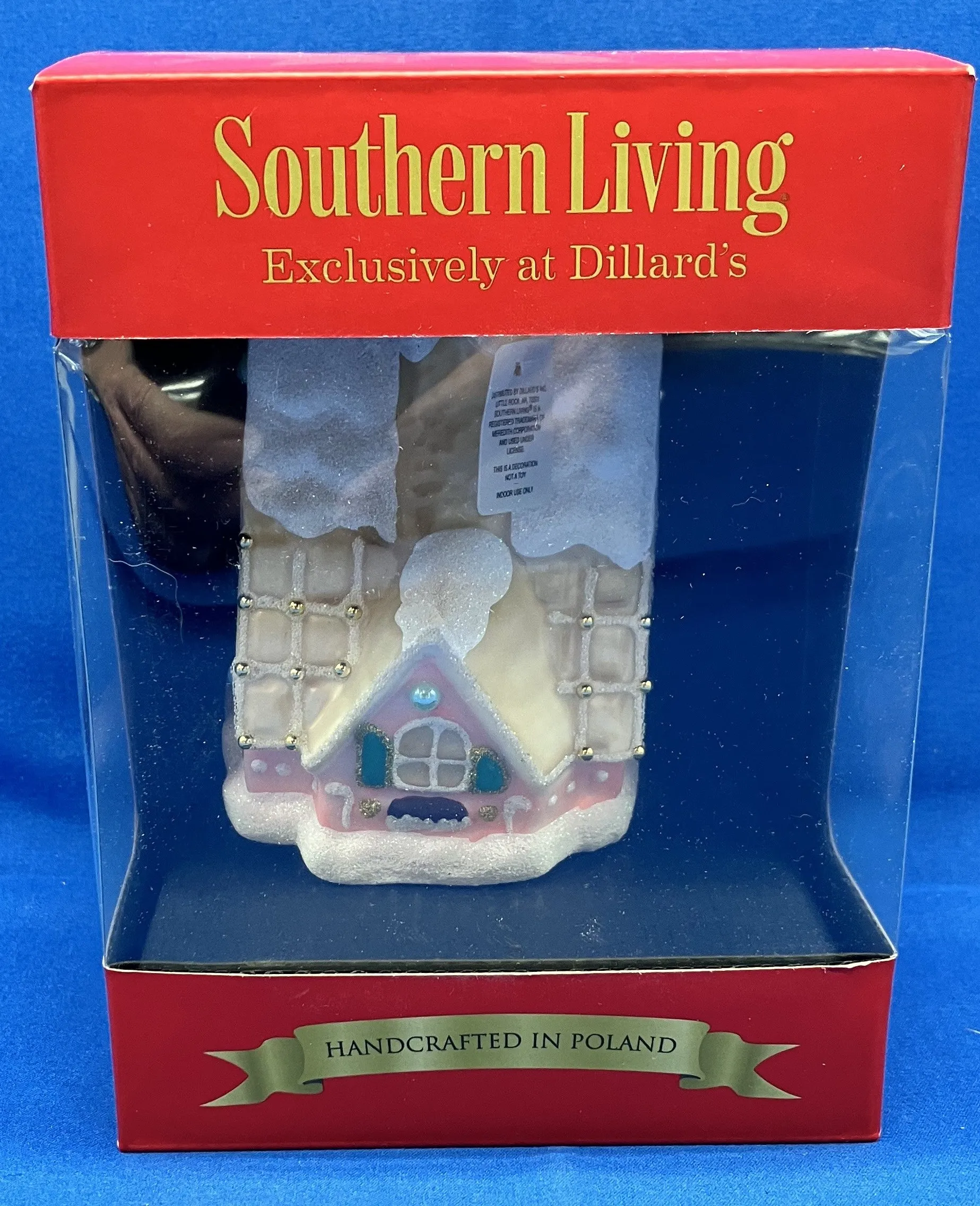 Southern Living Decorated Victorian Home Ornament made in Poland NEW